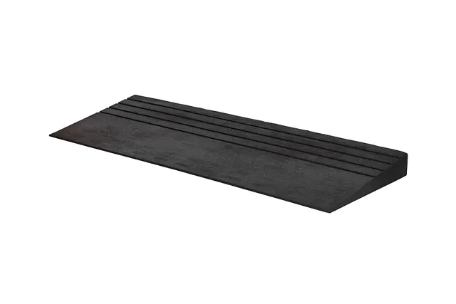 Rubber threshold ramp